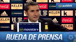 Rueda de prensa de Ernesto Valverde tras el Real Sociedad (0-0) Athletic Club