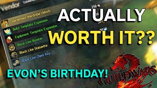 Gem Store Items for Cheap? | Evon Gnashblade's Birthday Vendor! Guild Wars 2