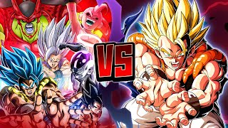 EZA LR TEQ SUPER GOGETA VS. DIFFICULT BOSSES OF THE 9TH YEAR WWDC META! (DBZ: Dokkan Battle)