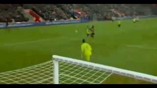 Sadio Mane Incredible goal  Southampton 1 0 Arsenal   01 01 2015