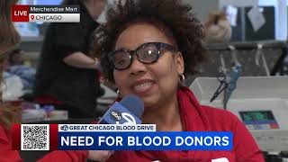 Donors roll up their sleeves at Great Chicago Blood Drive