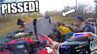 ANGRY LADY CALLS THE COPS! | Fourwheeler MAYHEM