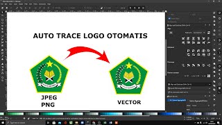 Auto Trace Logo JPEG PNG menjadi Vector INKSCAPE TUTORIAL