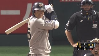 おかえり！今季初出場のT-岡田が先制適時打！ 2014.04.12 H-Bs