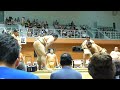 珍客！？チョウチョ乱入！大砂嵐、遠藤らによる申し合い（平成26年千歳巡業）（grand sumo tour in chitose 2014 summer