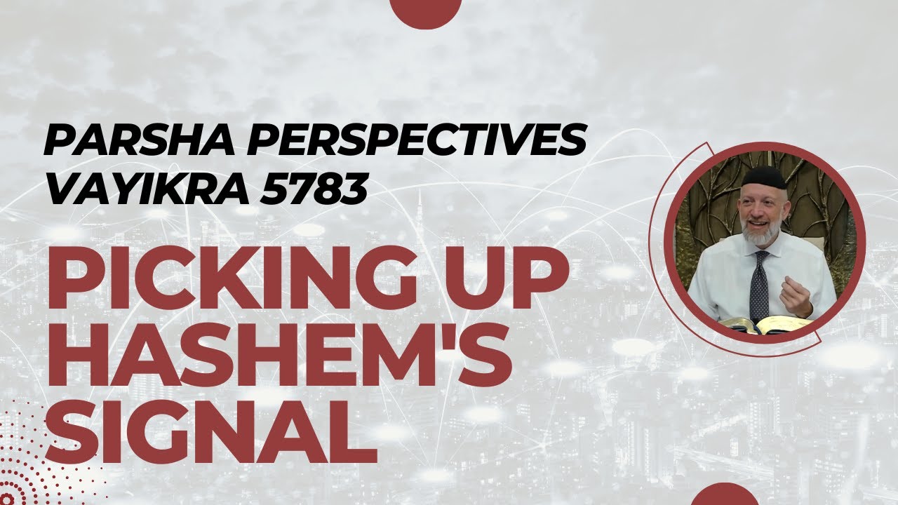 Parsha Perspectives For Today (Vayikra, 5783) - Picking Up Hashem's ...