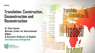 Translation: Construction, Deconstruction and Reconstruction