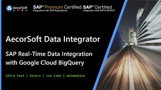 SAP Real-time Change-Data-Capture (CDC) into Google Cloud BigQuery (Extended video)