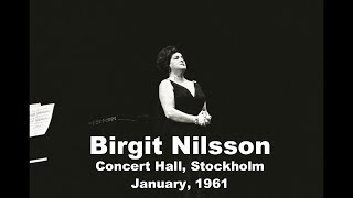 Birgit Nilsson Sings Turandot at Concert Hall, Stockholm