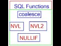 Oracle Training NVL  NVL2  NULLIF  COALESCE