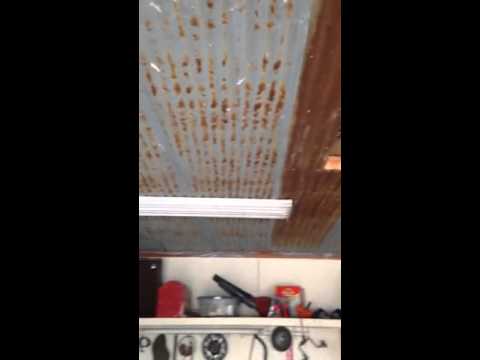 Pole Barn Menard S Pro Rib Steel Ceiling Install With