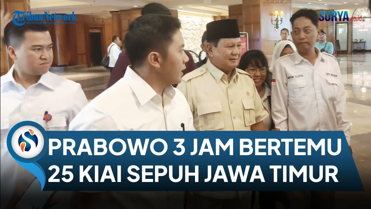 AMIN Safari Politik Ke Ponpes, PRABOWO 3 Jam Bertemu 25 Kiai Sepuh Jawa ...