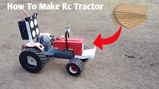 How to make a Rc Swaraj with cardboard || Swaraj tractor kaise banaye || Rc tractor kaise banaye ||