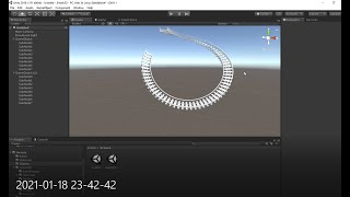 3D Modeling in Unity - Rollercoaster course. Smart3D