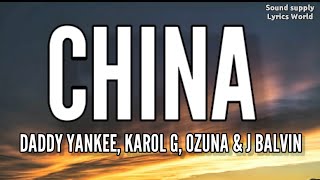 #China #Letra #AnuelAA AA - China (Letra/Lyrics) Karol G, J. Balvin, Daddy Yankee, Ozuna
