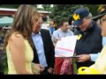 Liz Hurley and Shane Warne at the village Fete