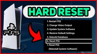 PS5 HOW TO HARD RESET EASY!