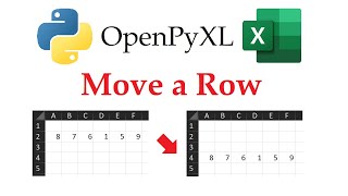 Python OpenPyXL: Moving Rows Without Manual Dragging