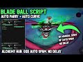 Blade Ball Script : Alchemy HUB | AUTO SPAM/AUTO PARRY | No Delay & Lags | For Mobile & PC 2024