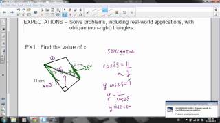 MAP4C 1 6 Problem Solving in Oblique Triangles