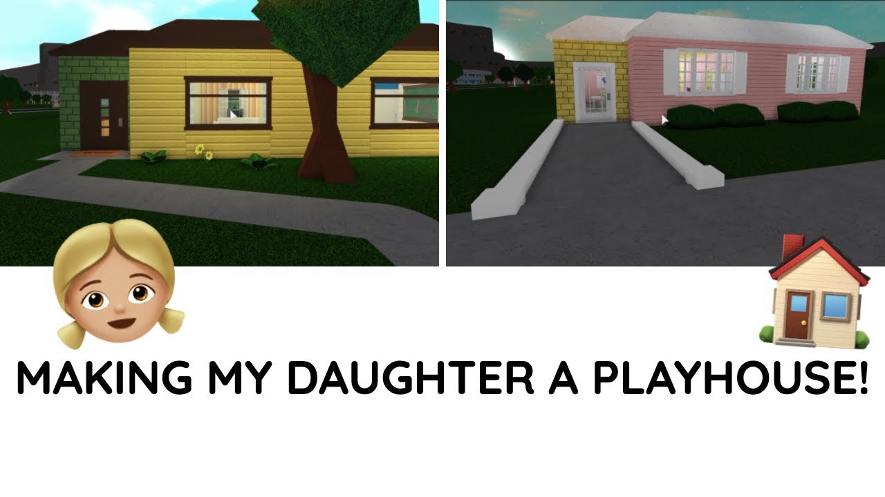 BUILDING MY DAUGHTER A PLAYHOUSE | Bloxburg - YouTube