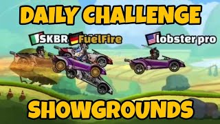 Competitive supercar is a thing... - Daily challenge Showgrounds | Hill Climb Racing 2