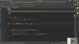 Classes and Objects tutorial in Kotlin Android