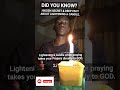 Hidden secret and deep fact about lightening a candle while praying.