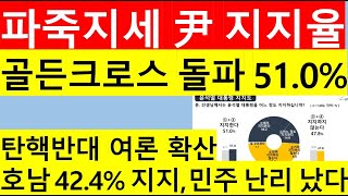 [고영신TV]국힘 지지율 50% 육박(49.3%/ 민주37.4%) \