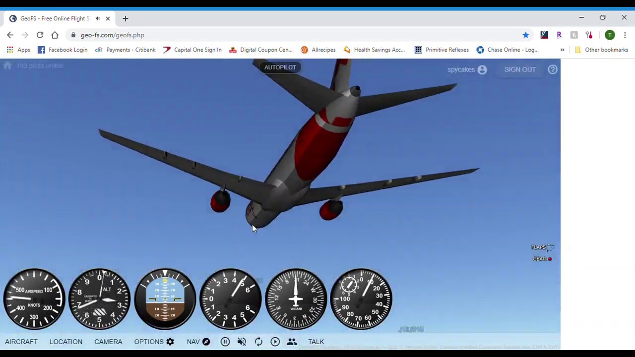 GeoFS Free Online Flight Simulator Google Chrome - YouTube