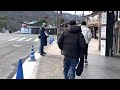 2022年2月6日（日）粉雪舞う京都嵐山を散策 walking around arashiyama 【4k】渡月橋〜嵐電嵐山駅