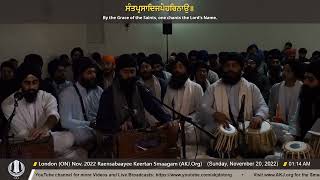 008 Bhai Dilveer Singh Jee Singapore @ London Nov  2022 Raensabaayee Keertan Smaagam