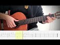 hіч яка місячна на гітарі таби українська народна пісня ukrainian folk song guitar tabs