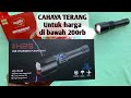 SENTER ZOOM CAHAYA TERANG HARGA DI BAWAH 200 RIBU H2S HS0618 #senterpalingterang