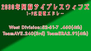【架空球団】2030年阿蘇サイプレスウィンズ1-9応援歌メドレー