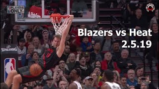 Portland Trail Blazers vs Miami Heat - Full Game Highlights - February 5, 2019