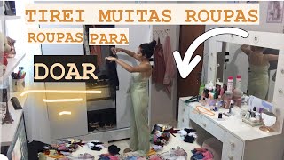 ARRUMANDO MEU GUARDA-ROUPA - TIREI MUITA ROUPA PRA DOAR QUEM QUISER ME CHAMAR NO INSTAGRAM