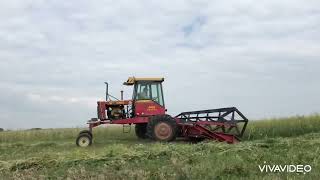 Swathing and baling with the Versatile 4400(Deutz edition) and Zetor 9540 with Mchale V660