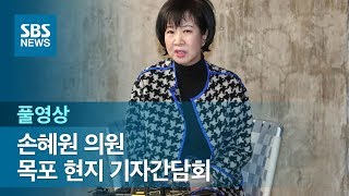 손혜원 의원, 목포 현지 기자간담회 (풀영상) / SBS