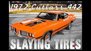 1972 Oldsmobile Cutlass 442 Shredding Tires! [4k] | REVIEW SERIES