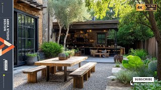 Patio Makeover: Gravel Landscaping Ideas & Vintage Modern Elegance Beautiful Functional Outdoor