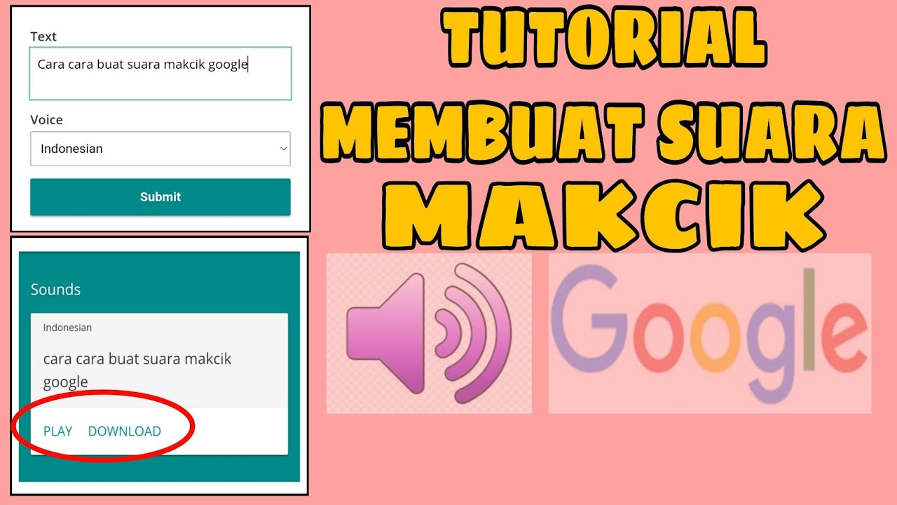 Cara Buat Suara Google Tanpa Aplikasi / Suara Google / Sound Of Text ...