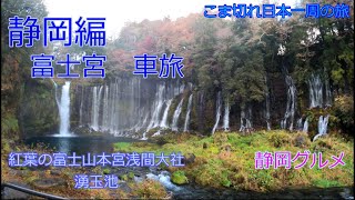 【静岡県車旅1】猫と白糸の滝、富士山本宮浅間大社、富士宮焼きそば食べてみた　旅行/観光/ご当地グルメ/神社仏閣