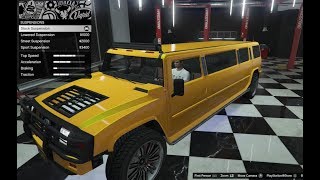 GTA 5 - DLC Vehicle Customization - MAMMOTH PATRIOT STRETCH (Hummer Limo) and Review