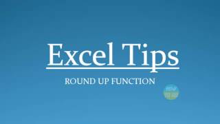 How To Use Round Up Function In Excel