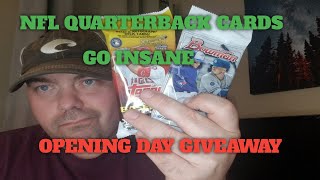 SPORTS CARDS INVESTMENTS.  NFL FOOTBALL CARDS BOOMING, MLB BASEBALL OPENING DAY GIVEAWAY, MAHOMES