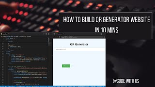 Build a QR Code Generator in 10 Minutes! 🚀 | Beginner HTML, CSS & JavaScript Tutorial