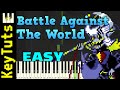 Battle Against the World [Deltarune: Chapter Rewritten] - Easy Mode [Piano Tutorial] (Synthesia)