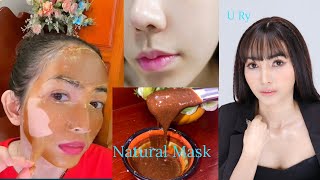 How to make natural Mask ម៉ាសធម្មជាតិបករើតែម្តងស្បែកមុខឡើងទន់រលោង