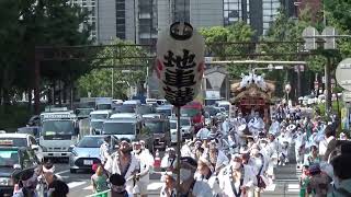 令和四年大阪市大阪天満宮　天神祭り陸渡御　天満市場地車曳行